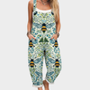 Comfortable Printed Overall