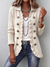 Adelina | Ivory Knit Jacket with Ruffles