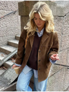 Mira™ | Oversized Trench Coat in Luxurious Suede Look
