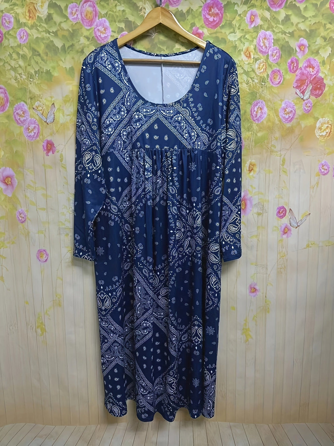 ELOWEN | CASUAL LONG SLEEVE MIDI DRESS
