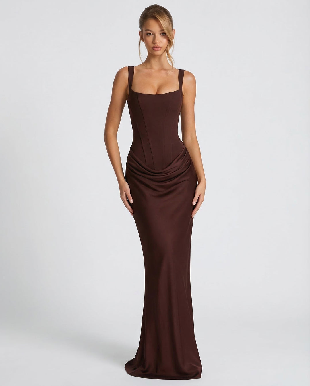 Jasmine | Women's Draped Bodycon Wedding Guest Dress