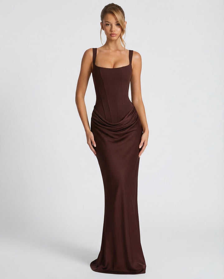 Jasmine | Women's Draped Bodycon Wedding Guest Dress