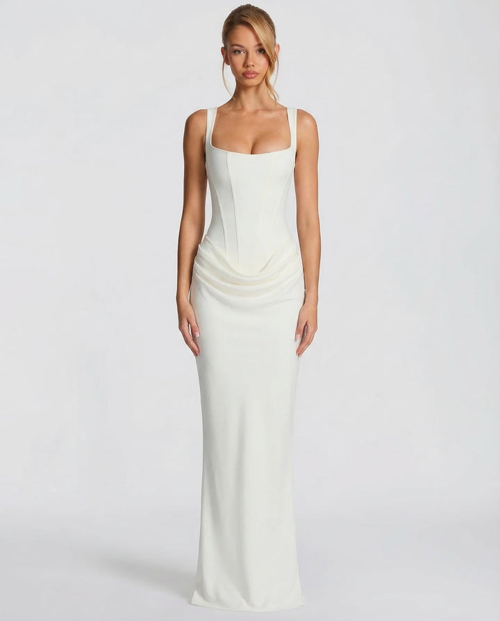 Jasmine | Women's Draped Bodycon Wedding Guest Dress