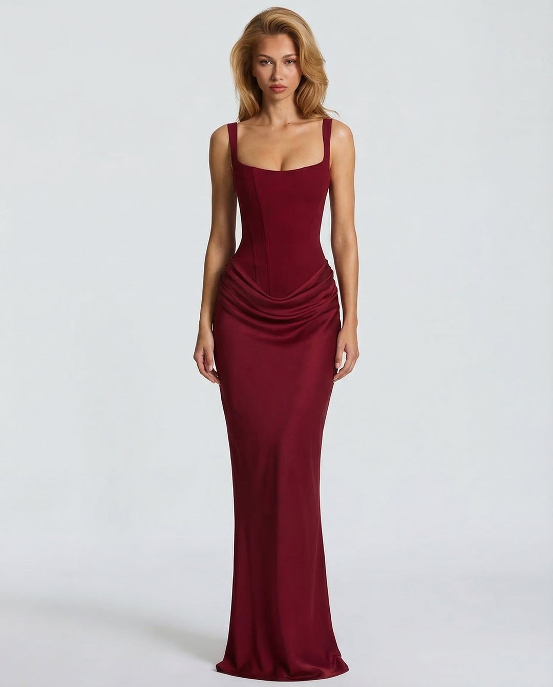 Jasmine | Women's Draped Bodycon Wedding Guest Dress