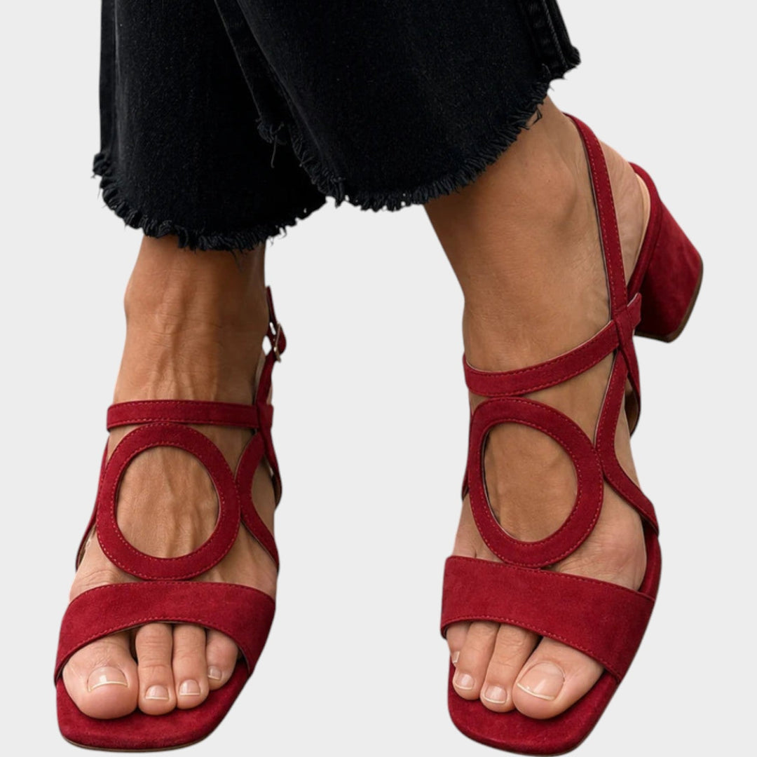 Audrey | Women's Block Heel Sandals | Ankle Strap