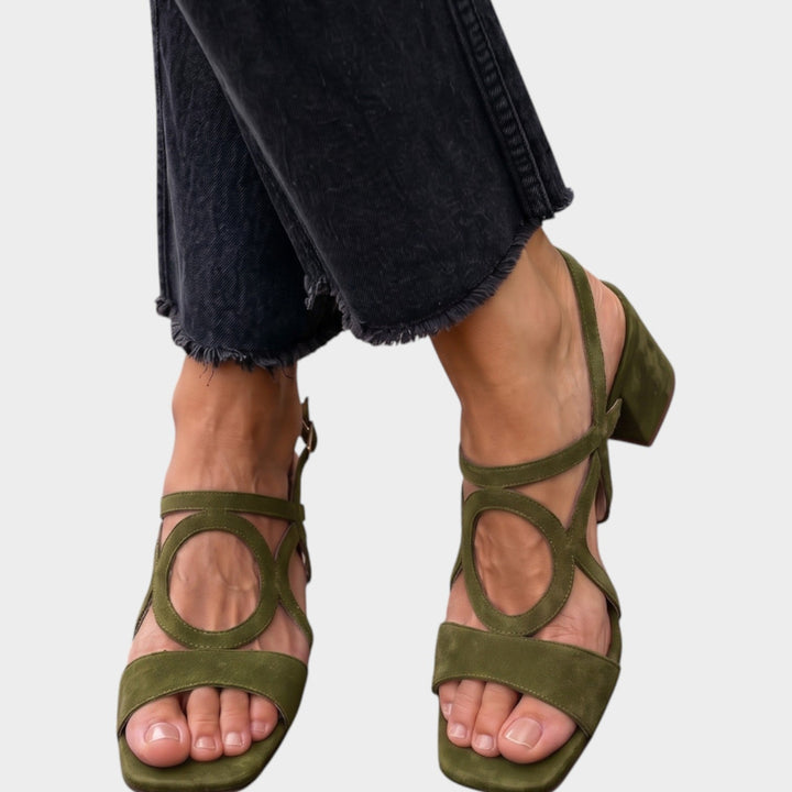 Audrey | Women's Block Heel Sandals | Ankle Strap