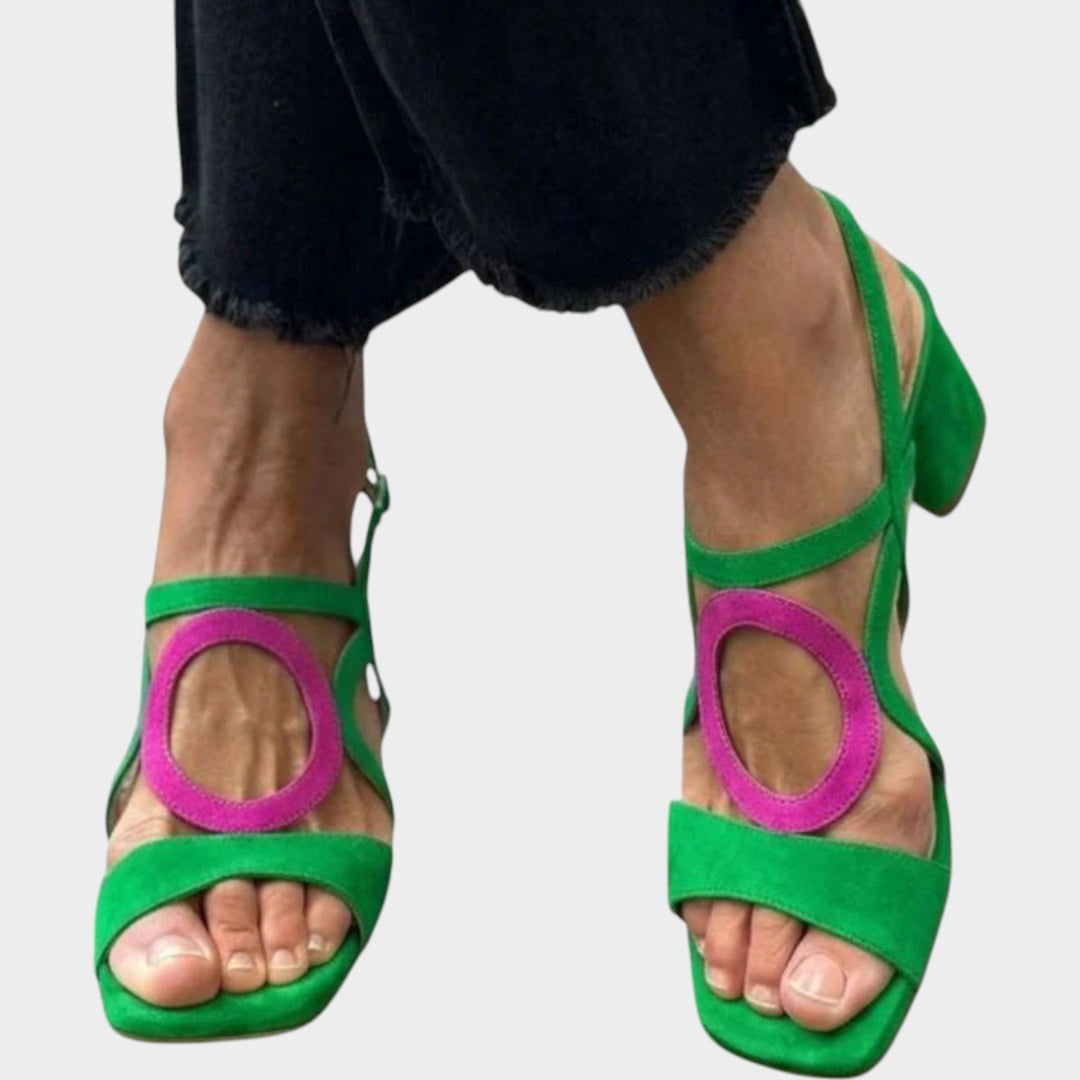 Audrey | Women's Block Heel Sandals | Ankle Strap