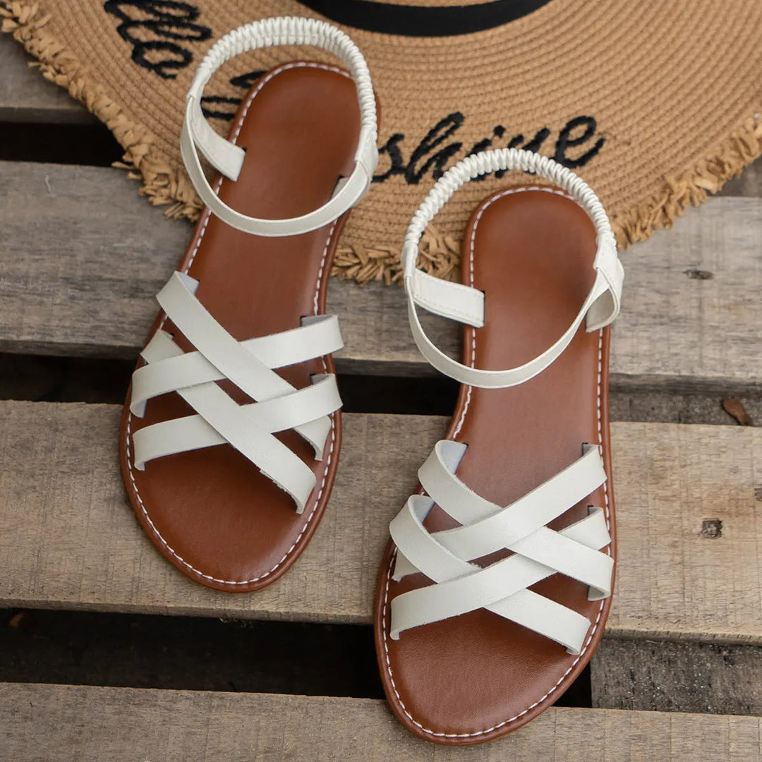 Cross Strap Sandals for Women – Modern Design, Comfortable for Everyday Wear