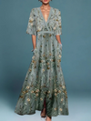 Brielle | Elegant Floral Pattern Women's Dress
