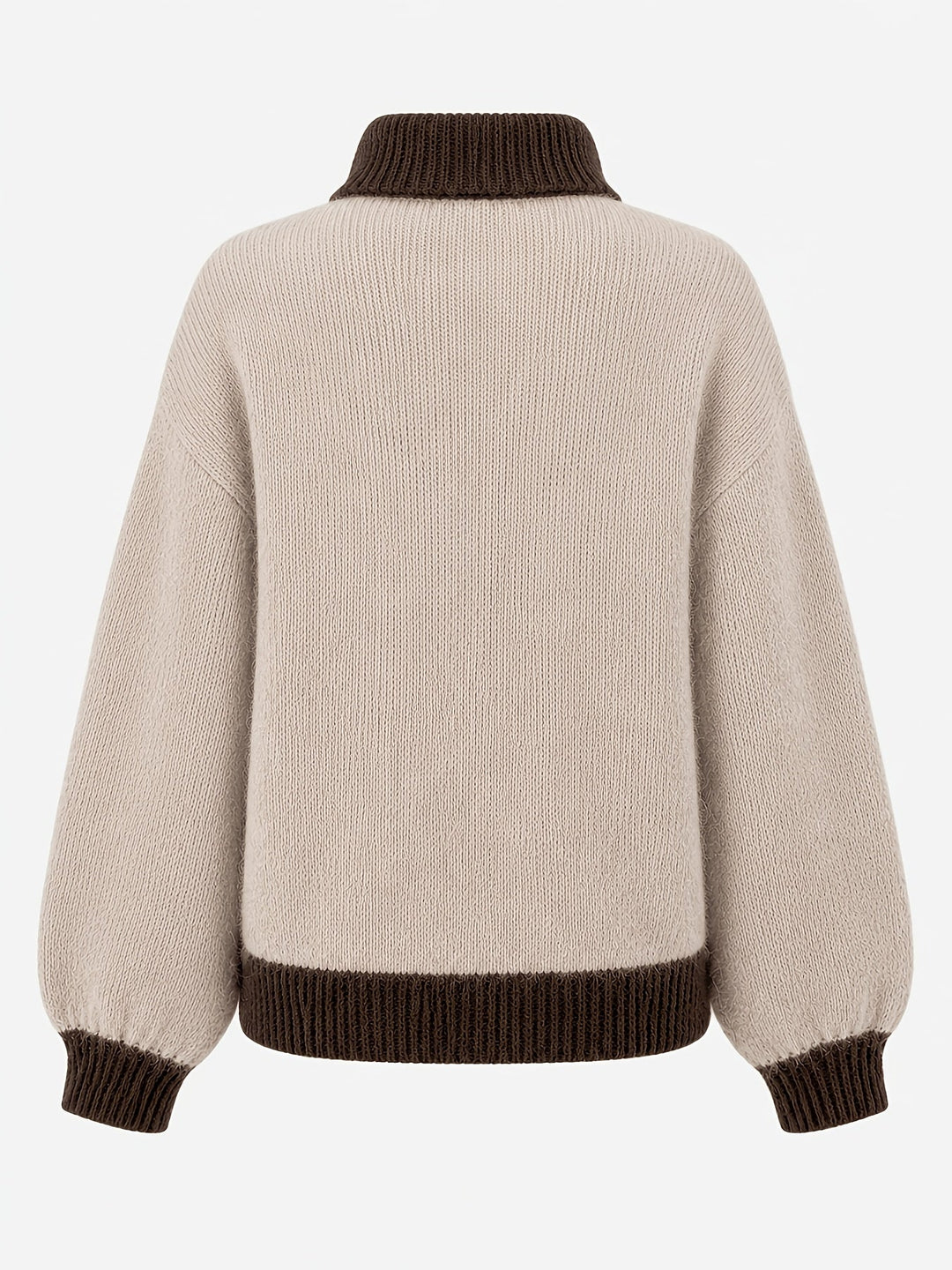 Freya | Women's Quarter-Zip Sweater | Balloon Sleeve