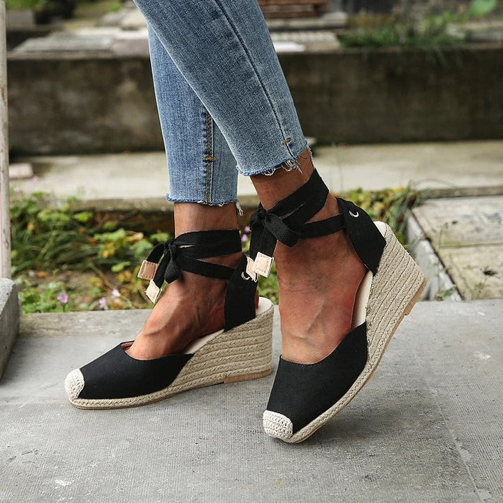 Closed-Toe Wedge Sandals for Women – Chic & Comfortable Style