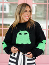 Long Sleeve Alien Ghost Sweater