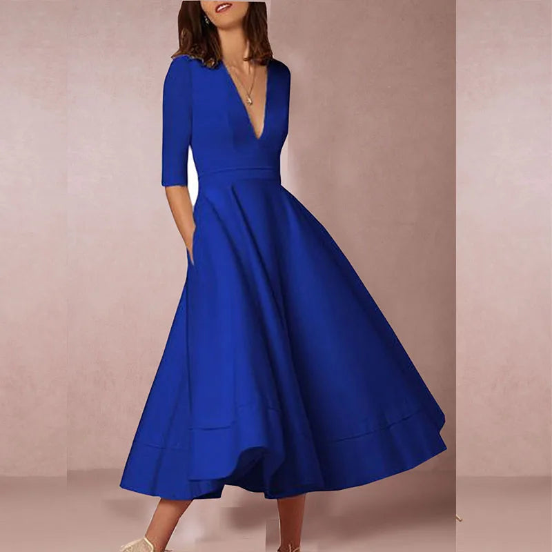 Lani | Elegant & Retro-Inspired Midi Dress