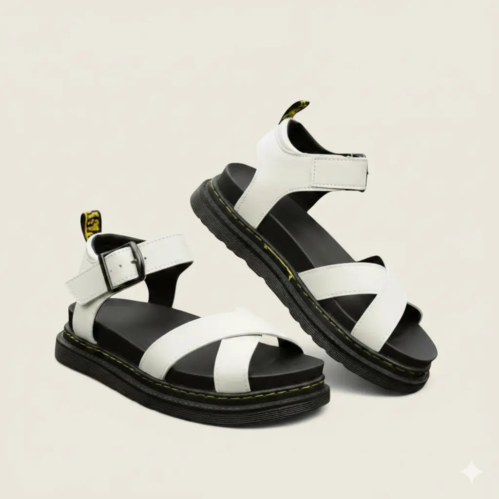 Women’s Platform Sandals – Chunky Buckle Strap, All-Day Comfort