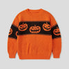 Halloween Jack-o-Lantern Knit Pullover Sweater & Spooky Fall Top