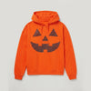 Women's Halloween Pumpkin Face Orange Hoodie & Spooky Fall Pullover