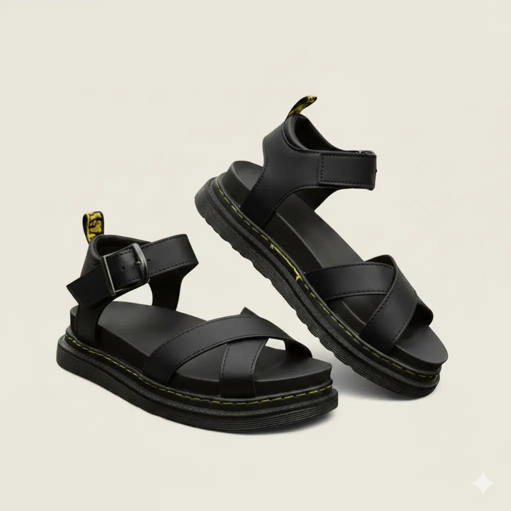 Women’s Platform Sandals – Chunky Buckle Strap, All-Day Comfort
