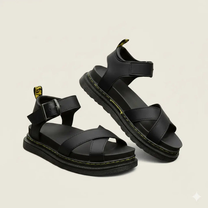 Women’s Platform Sandals – Chunky Buckle Strap, All-Day Comfort