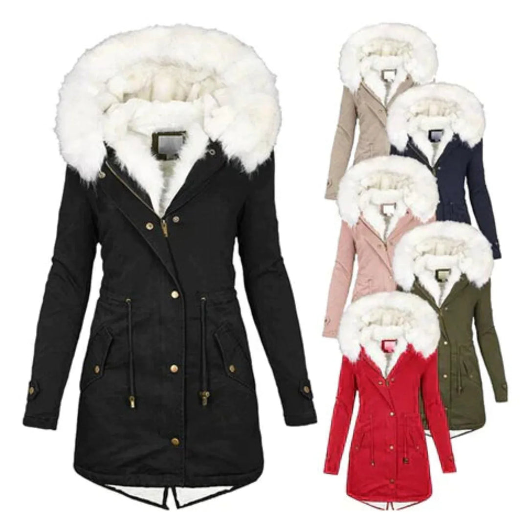 Harriett™ | Faux Fur Hooded Jacket
