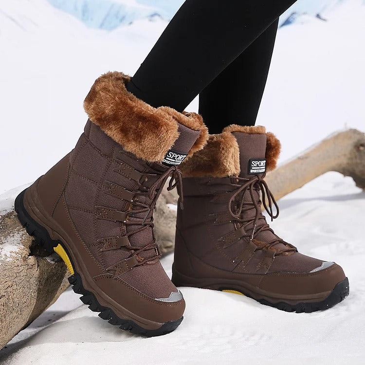 Aspen | Women's Waterproof Snow Boots | Faux Fur Lined Lace-Up