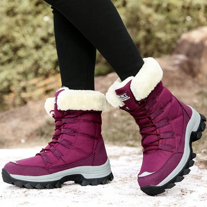 Aspen | Women's Waterproof Snow Boots | Faux Fur Lined Lace-Up