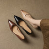 Calenne Leather Kitten Heels