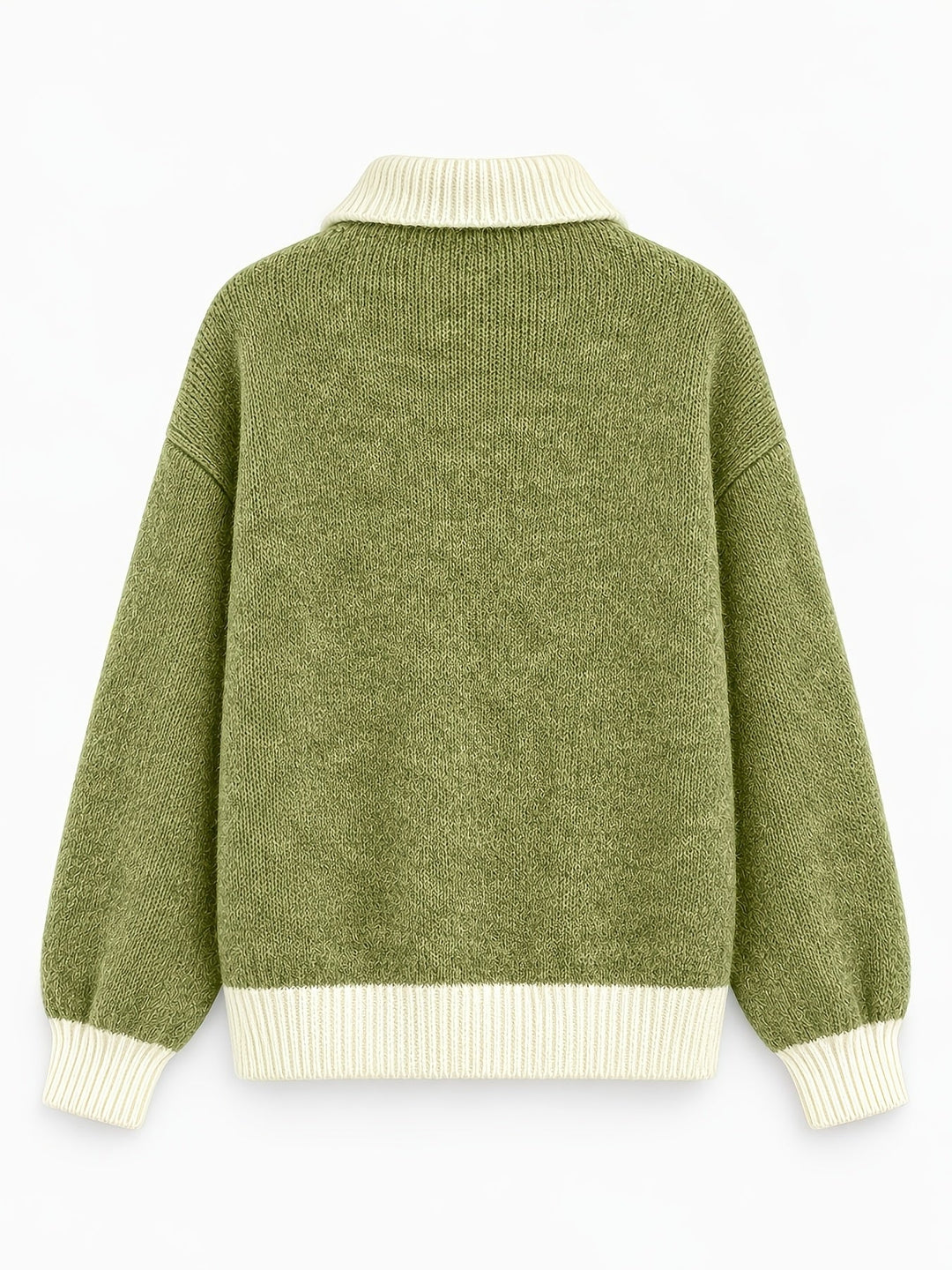 Freya | Women's Quarter-Zip Sweater | Balloon Sleeve