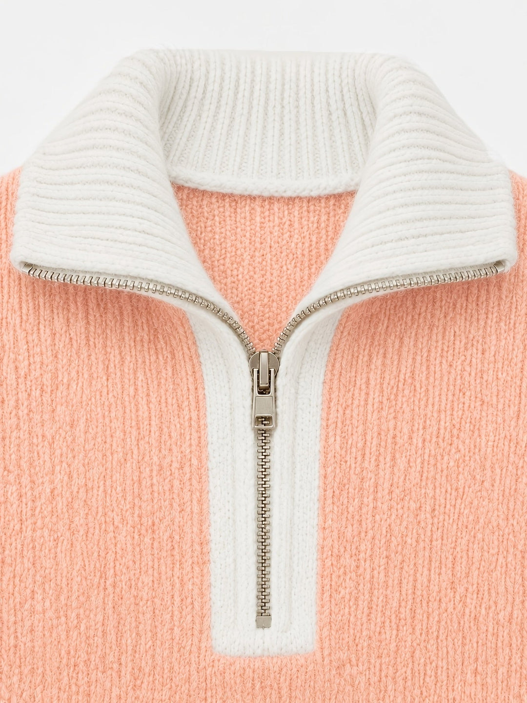 Freya | Women's Quarter-Zip Sweater | Balloon Sleeve