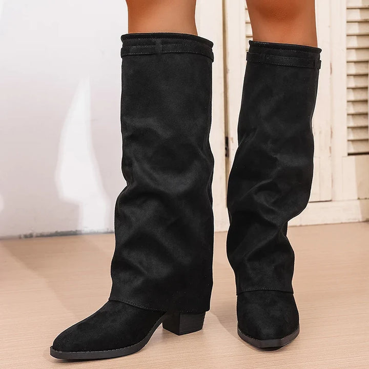 Pointed Toe Knee High Boots for Women – Stylish & Comfortable Design
