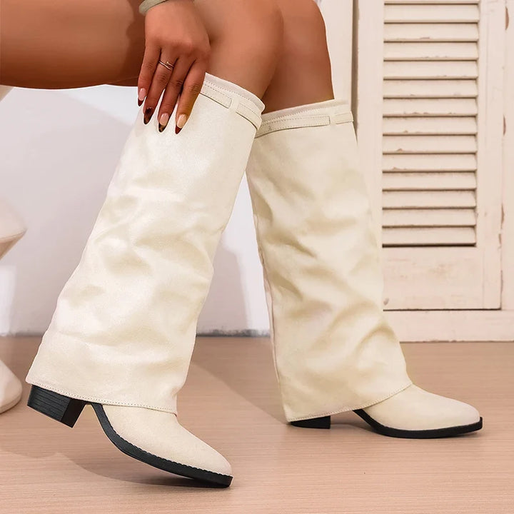 Pointed Toe Knee High Boots for Women – Stylish & Comfortable Design