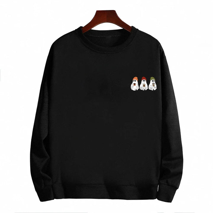 Women's Little Ghost Iced Coffee Halloween Sweatshirt