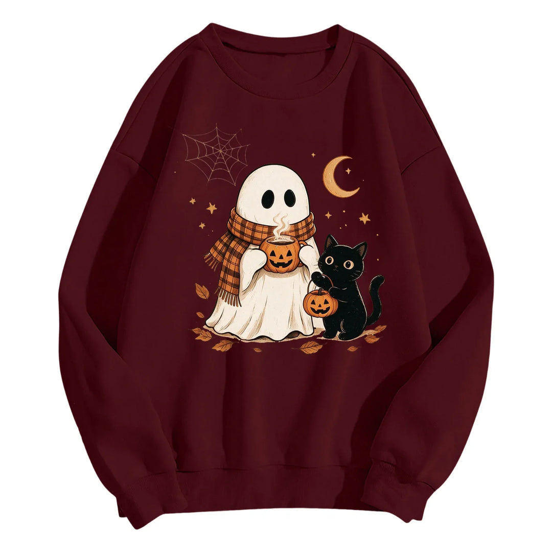 Women's Halloween Graphic Crewneck Sweatshirt