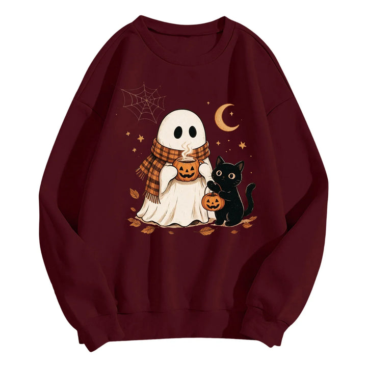 Women's Halloween Graphic Crewneck Sweatshirt