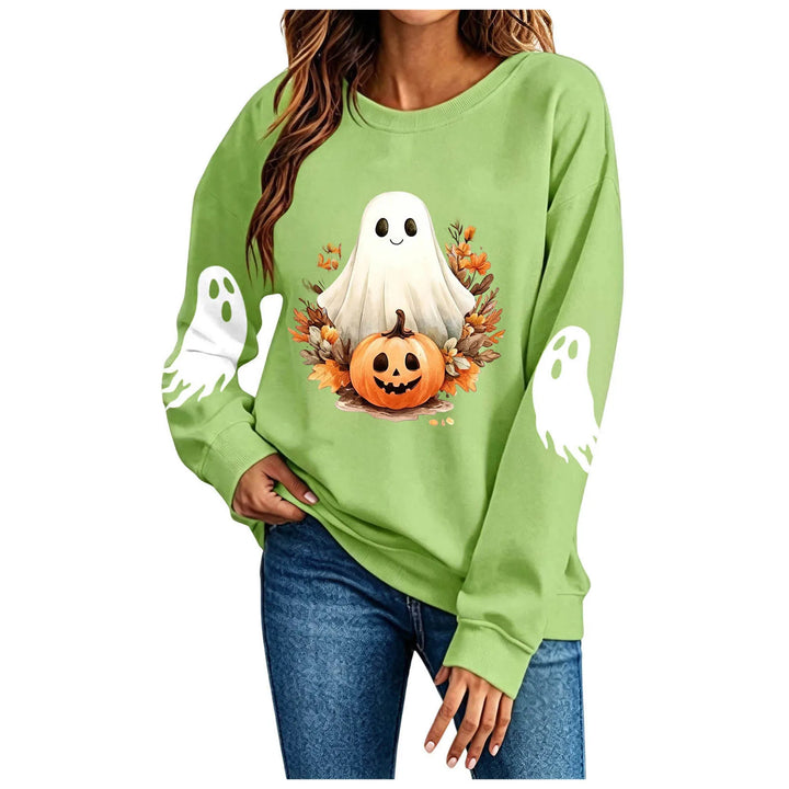 Women's Spooky Ghost Halloween Graphic Hoodie