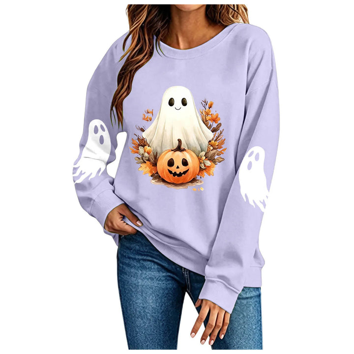 Women's Spooky Ghost Halloween Graphic Hoodie