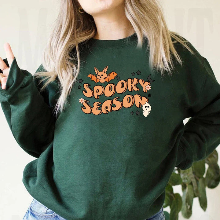 Spooky Vibes Halloween Graphic Sweatshirt
