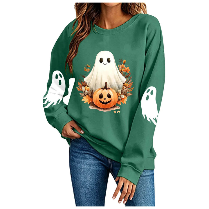 Women's Spooky Ghost Halloween Graphic Hoodie