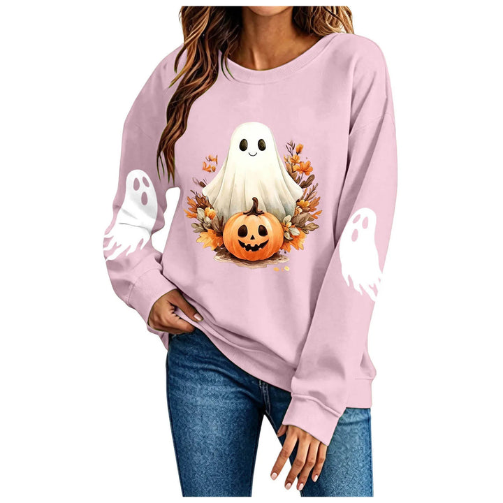 Women's Spooky Ghost Halloween Graphic Hoodie