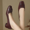Opium Croc Leather Flats