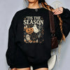 "It's The Season" Spooky Skeleton Pumpkin Halloween Sweatshirt