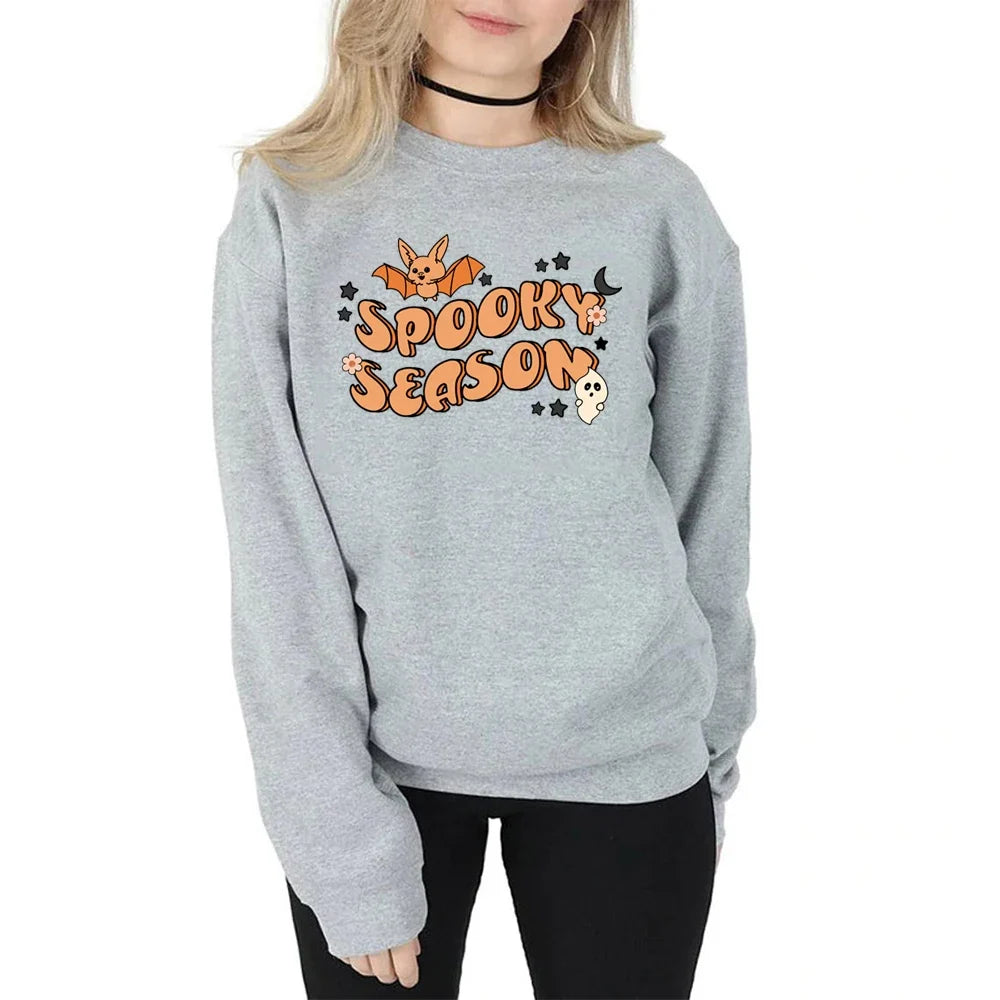 Spooky Vibes Halloween Graphic Sweatshirt