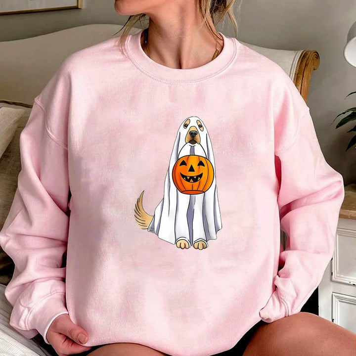 Golden Retriever Ghost Halloween Sweatshirt Unisex