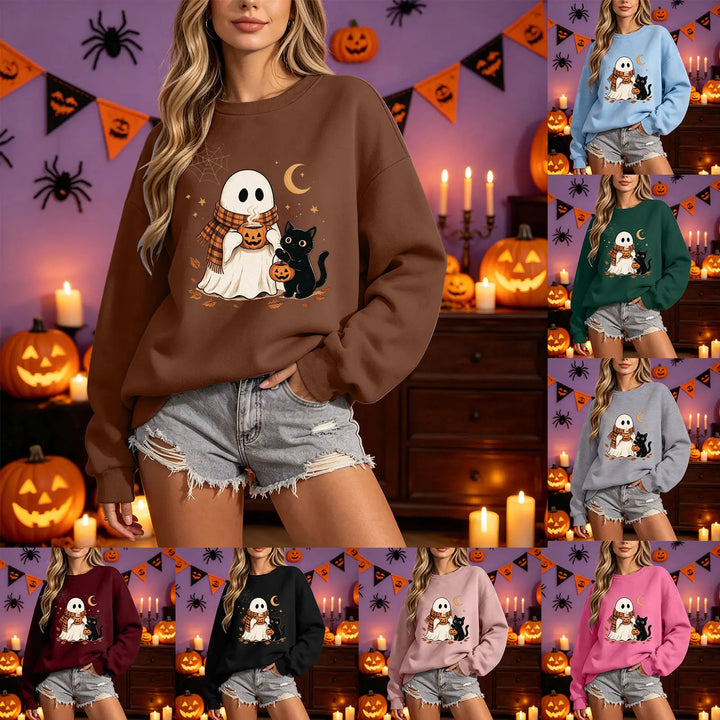 Women's Halloween Graphic Crewneck Sweatshirt
