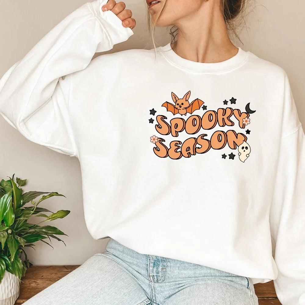 Spooky Vibes Halloween Graphic Sweatshirt