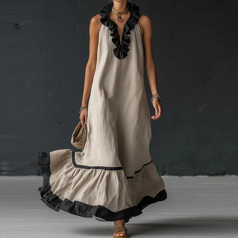 Jade | Women's Sleeveless Ruffle Dress