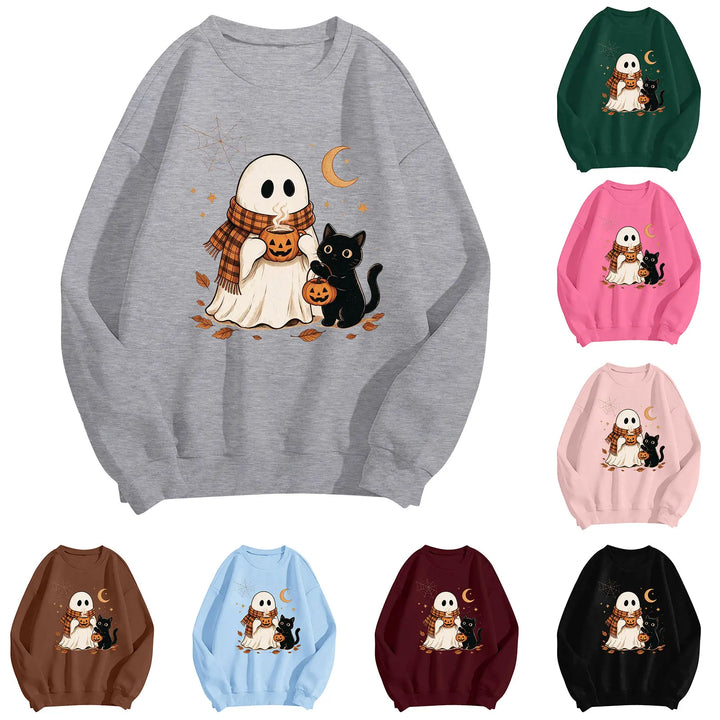Women's Halloween Graphic Crewneck Sweatshirt