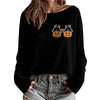 Women's Long-Sleeve Knit Halloween Streetwear Pullover Sweater & Festival Merch