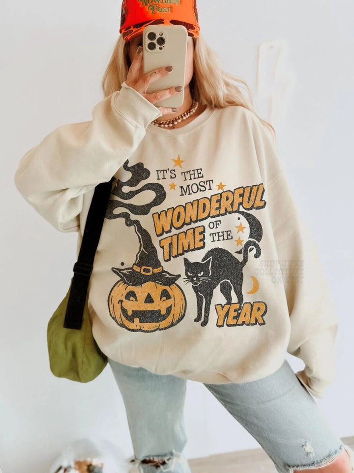Pumpkin Halloween Unisex Crewneck Sweatshirt