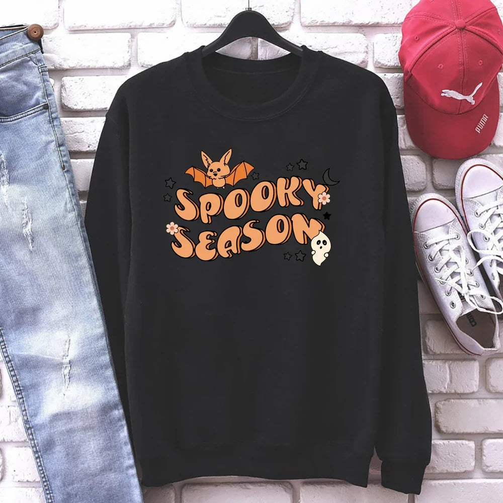 Spooky Vibes Halloween Graphic Sweatshirt
