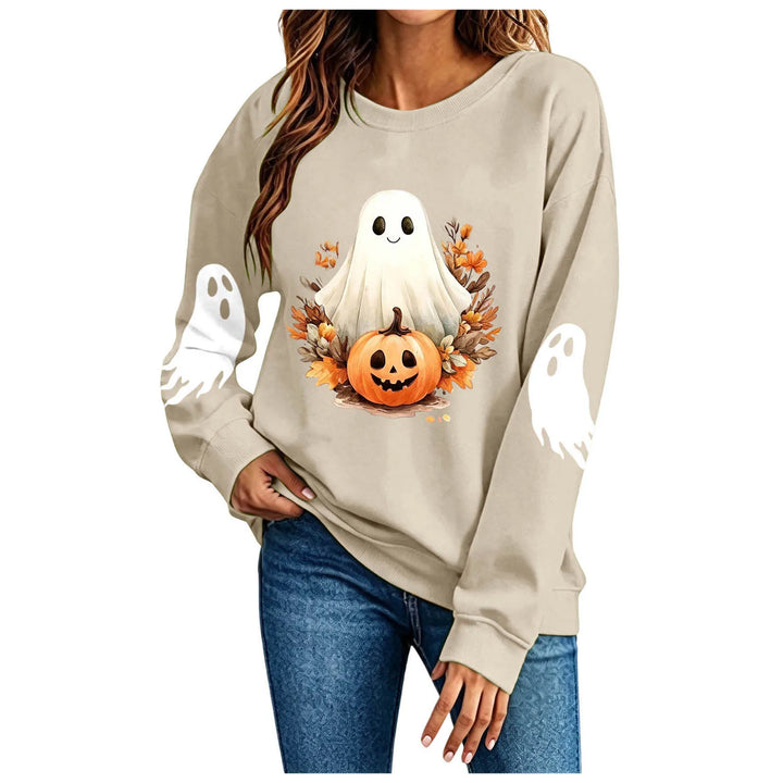 Women's Spooky Ghost Halloween Graphic Hoodie